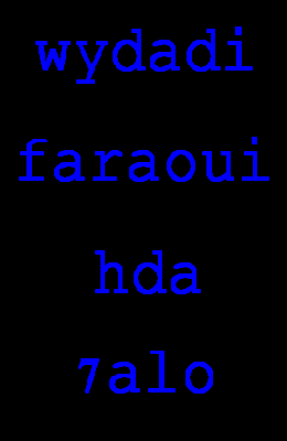 widadi faraoui hada halou